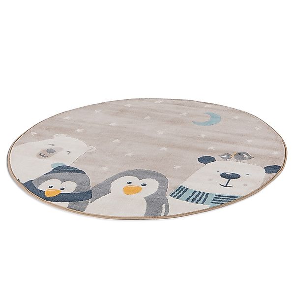 Primaflor-Ideen in Textil Kinderteppich "COCOON - Sternenfreunde" rund 6 mm günstig online kaufen