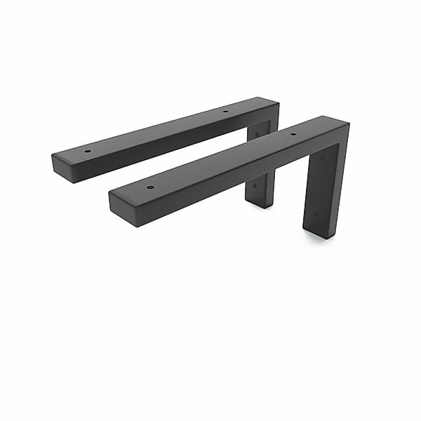 HEVVA Waschtischhalterung MAIN 30 cm Tief 2er Set Schwarz günstig online kaufen