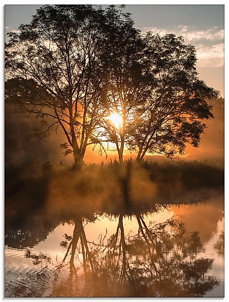 Artland Glasbild "Früh morgens, wenn der Tag erwacht" Gewässer 1 Stk. tlg. günstig online kaufen