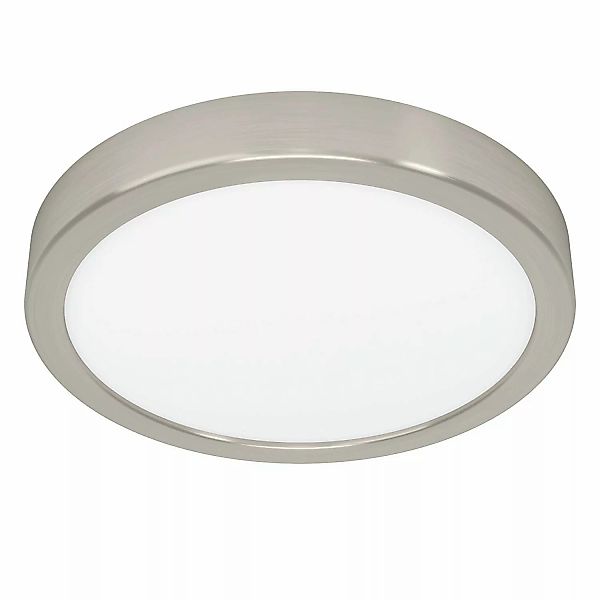 Eglo LED-Deckenleuchte Fueva 5 Ø 21 cm Nickelfarben Matt günstig online kaufen
