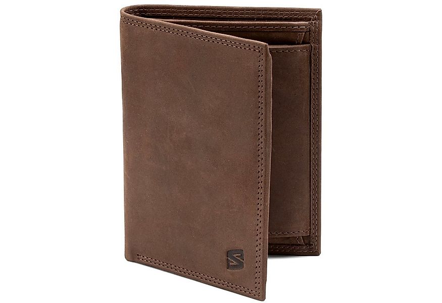 SERASAR Geldbörse Geldbörse "Vintage" (1-tlg), aus Echtleder inkl. RFID-Sch günstig online kaufen