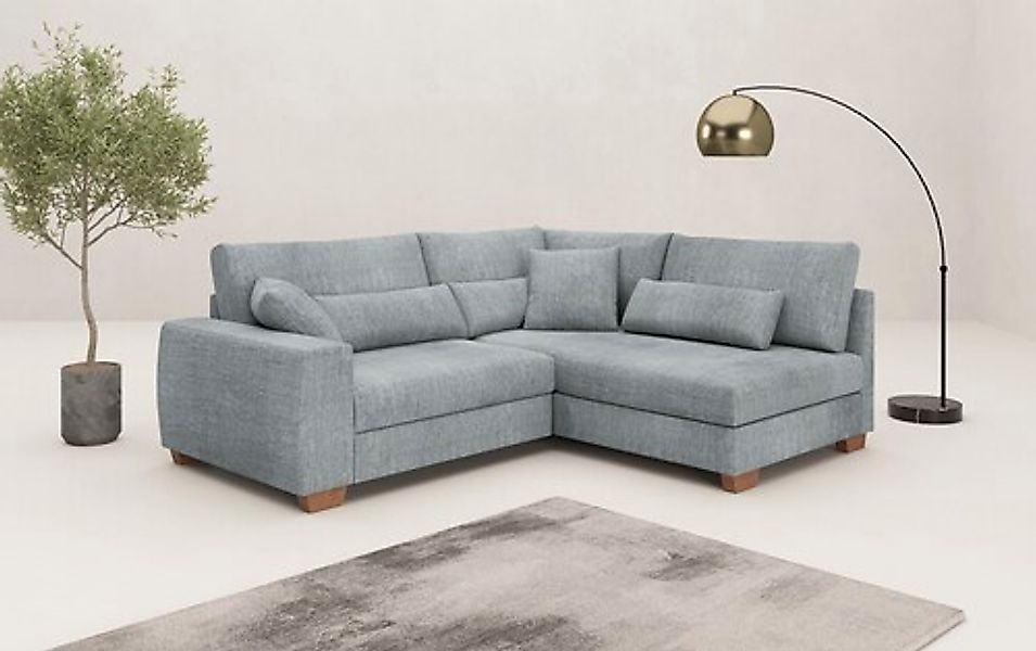 Mr. Couch Ecksofa »Helena L-Form«, Mit Federkern, wahlweise mit Bettfunktio günstig online kaufen