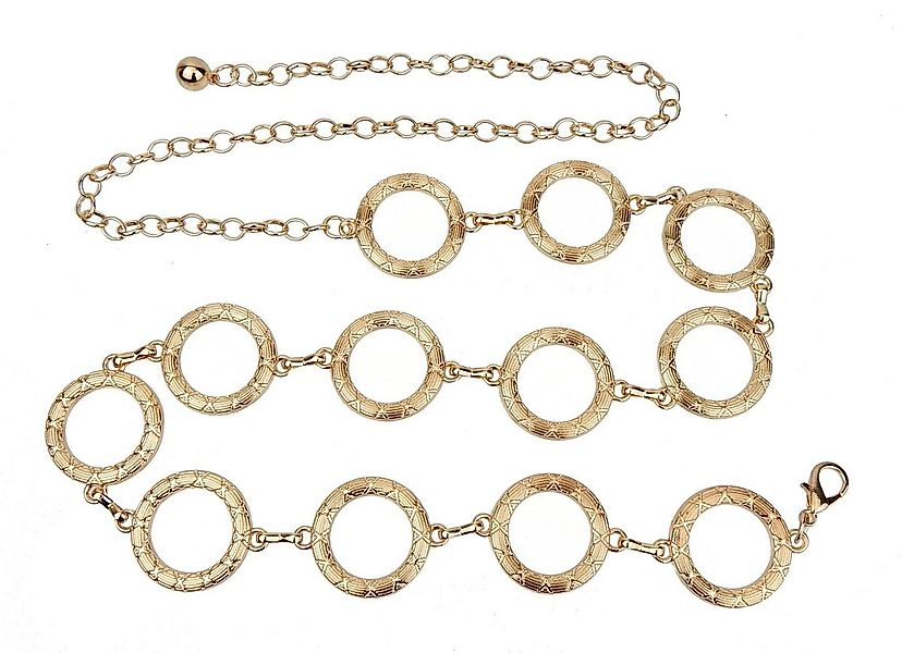 Ella Jonte Kettengürtel Ringe gold 60er 70er Vintage verstellbar günstig online kaufen