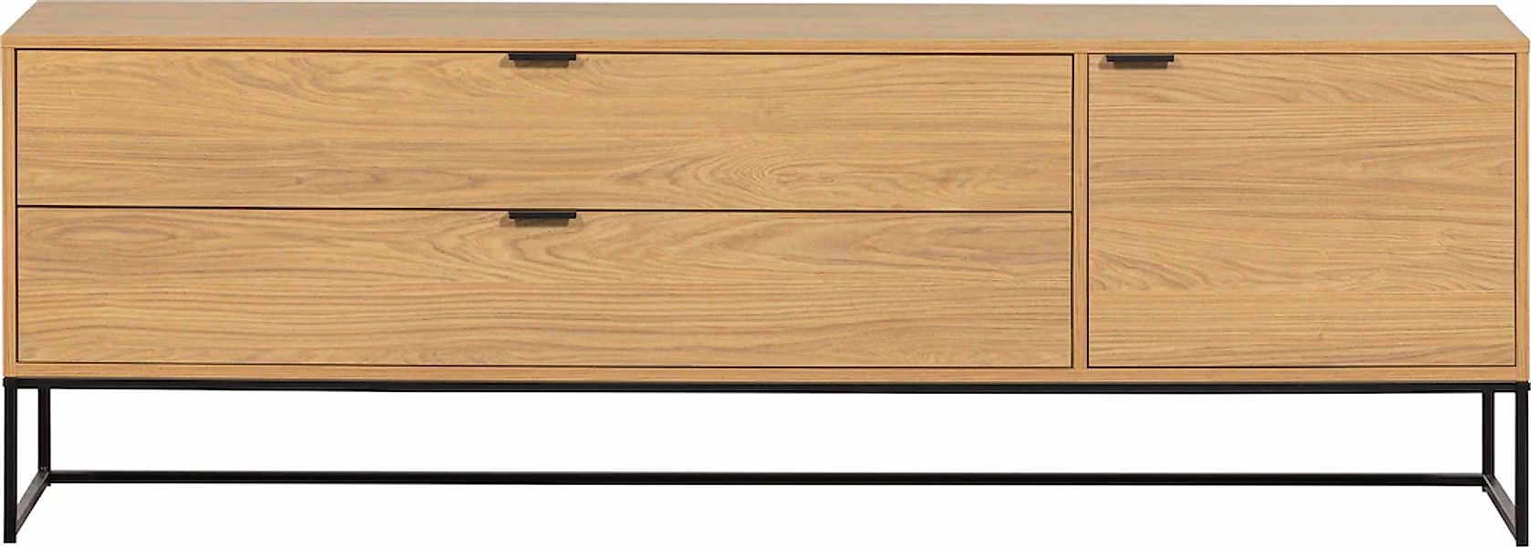 WOOOD Lowboard "Silas TV-Board" Kommode, 2 Schubladen und 1 Tür, viel Staur günstig online kaufen
