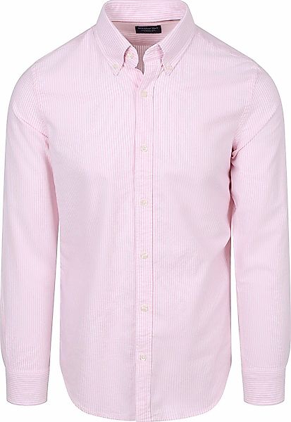 Steppin' Out Hemd Oxford Streifen Rosa - Größe S günstig online kaufen