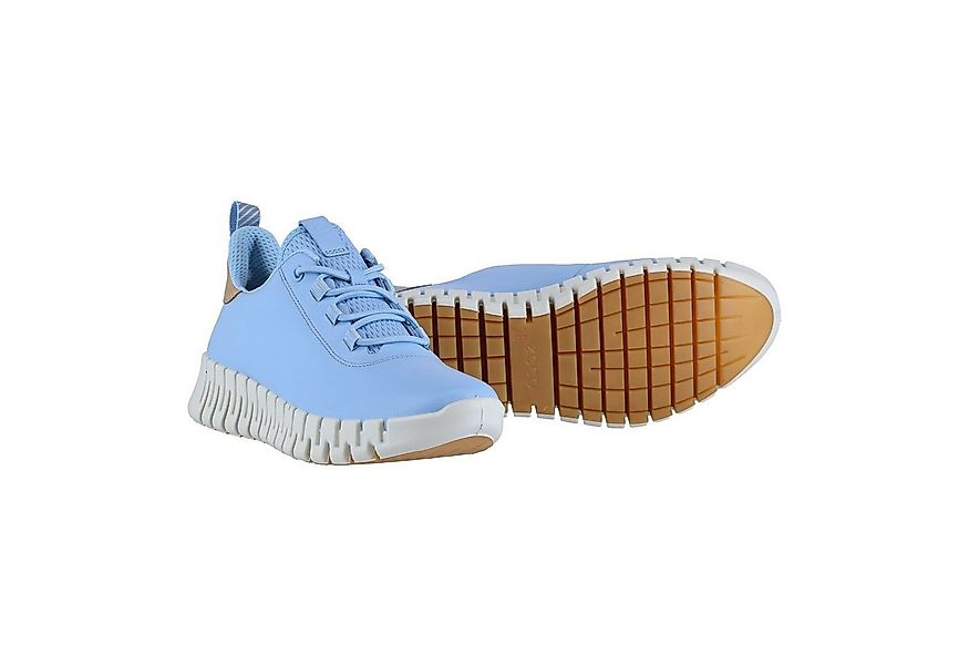 Ecco Gruuv Lea (weiches Nappaleder) blau Damen Sneaker günstig online kaufen