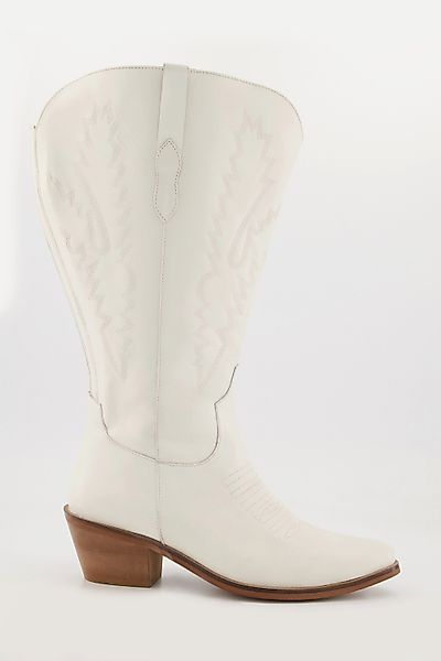 Ulla Popken Leder-Cowboystiefel 3 XL-Schaft Stickerei günstig online kaufen