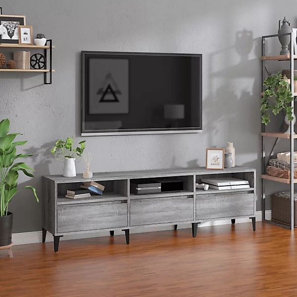 Vidaxl Tv-schrank Grau Sonoma 150x30x44,5 Cm Holzwerkstoff günstig online kaufen