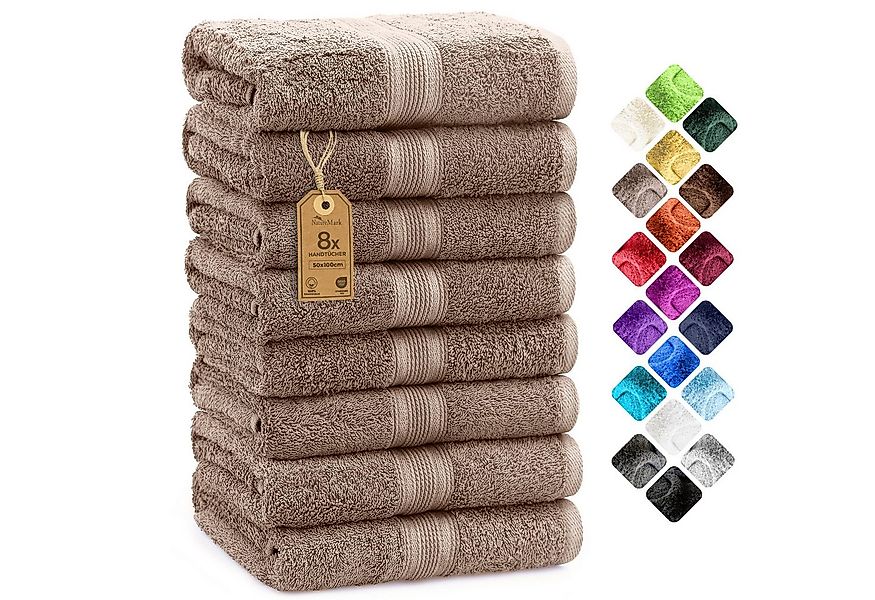 NatureMark Handtücher Handtuch 500gsm (8er-Set), 100% Baumwolle (8-St), 8X günstig online kaufen