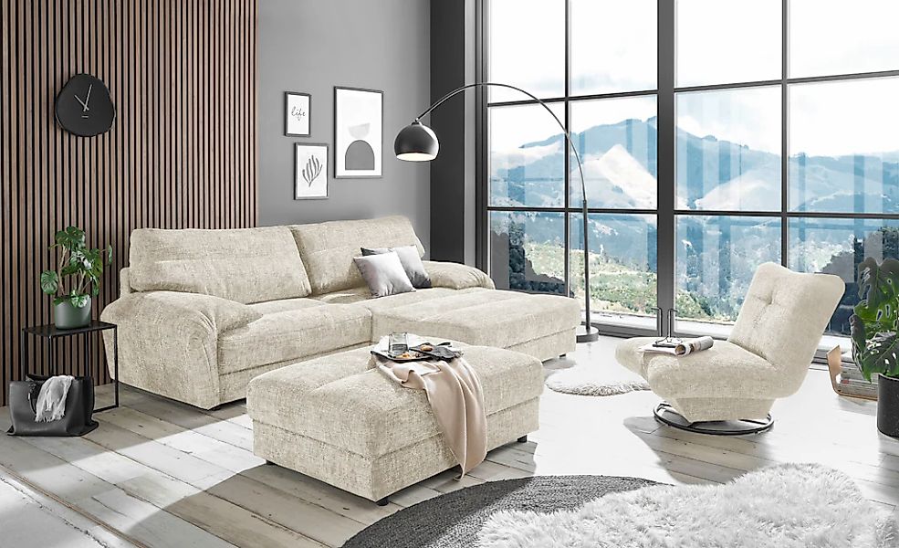 ED EXCITING DESIGN Ecksofa "Princeton L-Form" günstig online kaufen