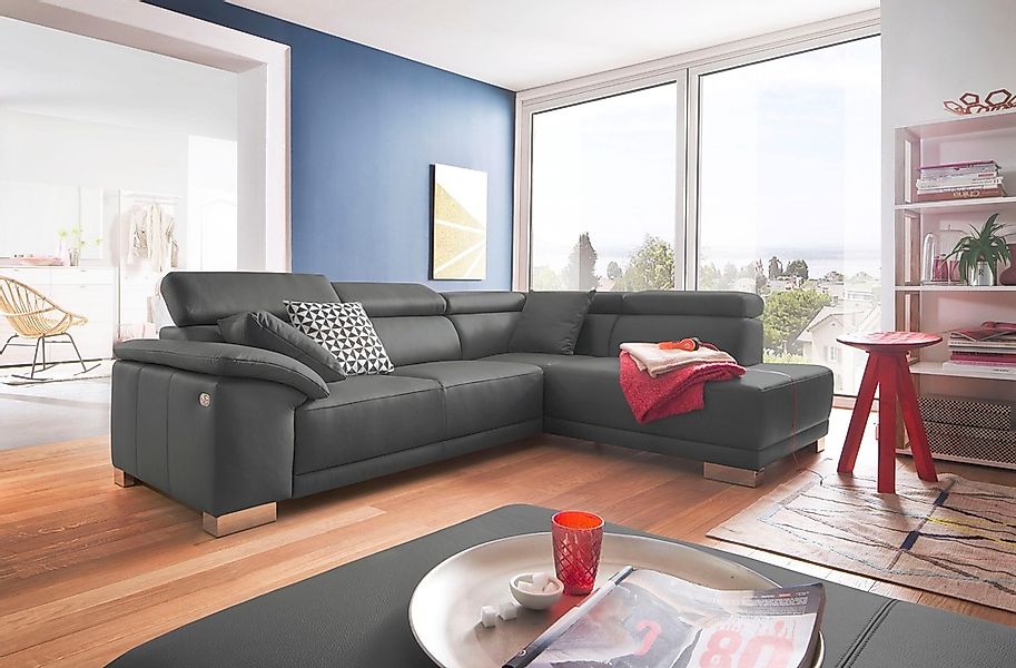 3C Candy Ecksofa "Menorca modern und bequem, OTTOs Choice, L-Form", Kopftei günstig online kaufen