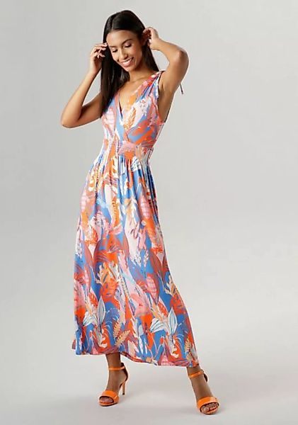 Aniston SELECTED Sommerkleid, mit gesmokter Taille - NEUE KOLLEKTION günstig online kaufen
