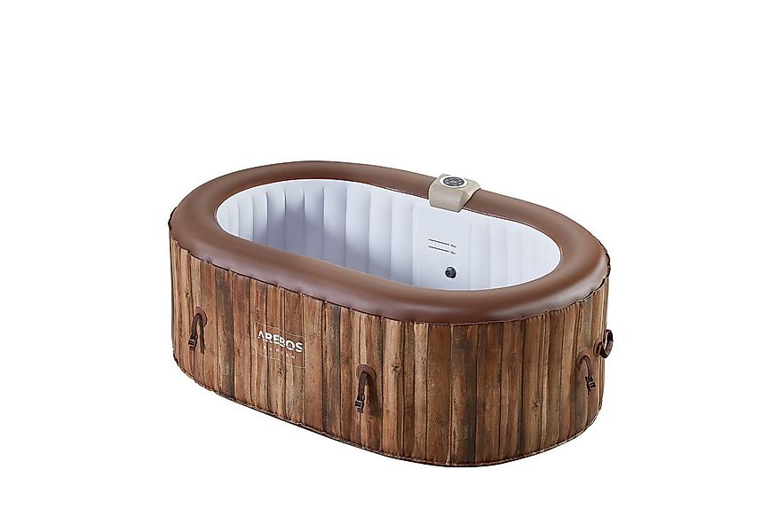 Arebos Whirlpool Aufblasbar, In- & Outdoor, 190x120 cm oval, 2 Personen, (K günstig online kaufen