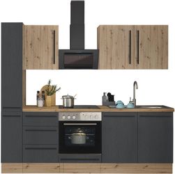 KOCHSTATION Küchenzeile Florida, Breite 240 cm, günstig online kaufen