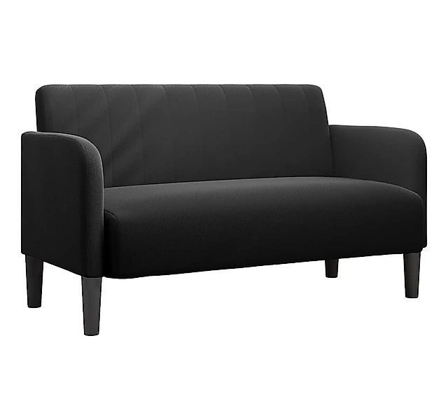 vidaXL Sofa Zweisitzer-Sofa Schwarz 109 cm Samt günstig online kaufen