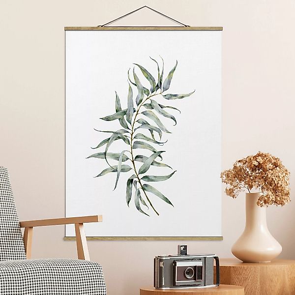 Stoffbild mit Posterleisten Aquarell Eucalyptus IV günstig online kaufen