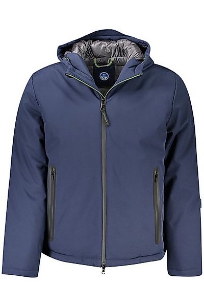 North Sails Outdoorjacke Herrenjacke Blau mit Kapuze aus recyceltem Materia günstig online kaufen