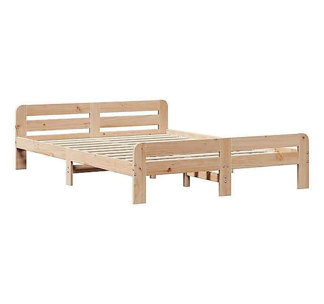 vidaXL Bett Massivholzbett ohne Matratze 150x200 cm Kiefernholz günstig online kaufen
