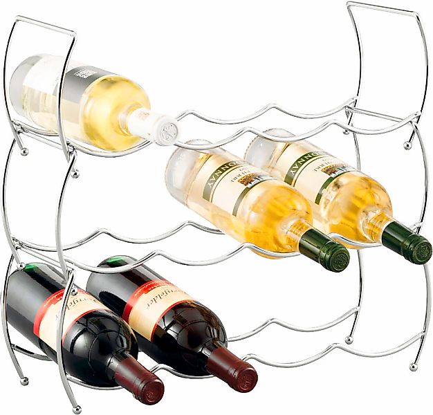 Zeller Present Weinregal, (Set, 3 St.), Lückenlos dank 3-tlg. Mengenanpassu günstig online kaufen