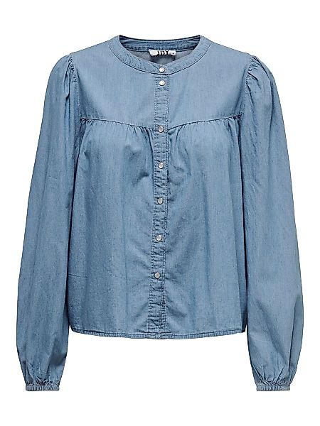 ONLY Langärmeliges Hemd Damen Blau günstig online kaufen