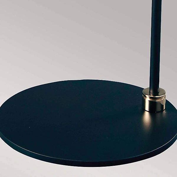 Tischleuchte Balance, schwarz/nickel, Schirm weiß günstig online kaufen