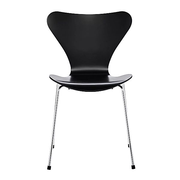 Fritz Hansen - Serie 7™ Stuhl lackiert - schwarz/lackiert/Gestell Stahl ver günstig online kaufen