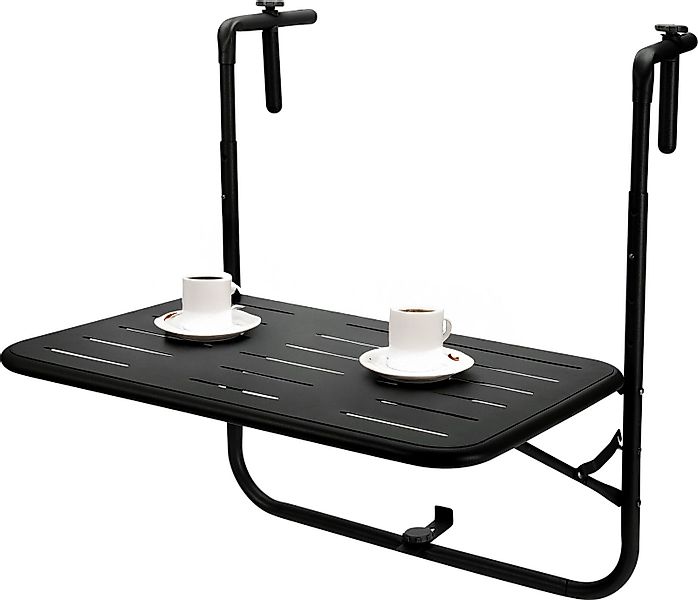 Koopman Balkonhängetisch Balkontisch Kaffeetisch Klapptisch (1-St), günstig online kaufen