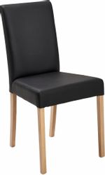 massivline&more 4-Fußstuhl "Anna" (Set) Kunstleder Gestell aus Massivholz günstig online kaufen