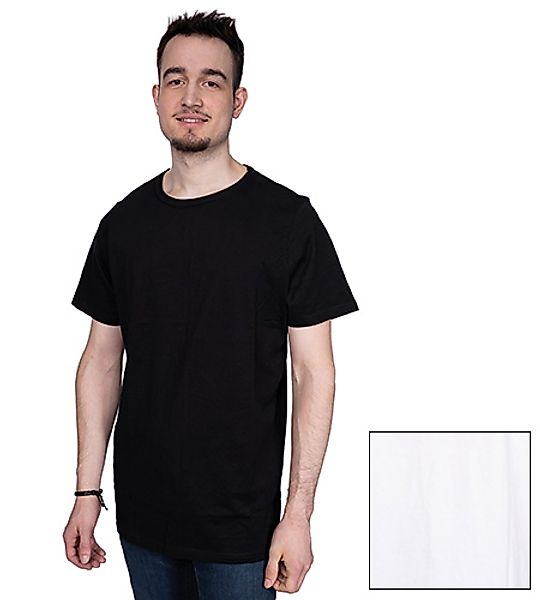 Kera Chevrit Shirt Stefan 2er-Pack schwarz/weiß extra lang günstig online kaufen