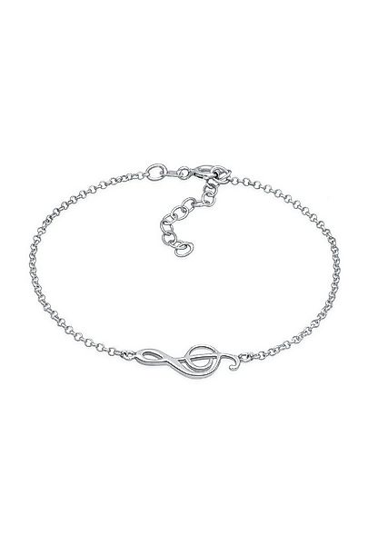 Elli Armband Armkettchen Notenschlüssel Musik Note 925 Silber (kein Set, 1- günstig online kaufen
