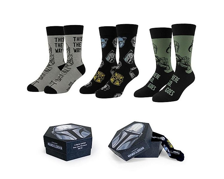Star Wars Socken The Mandalorian Lifestyle Design Größe 38-45 (Packung, 3 P günstig online kaufen