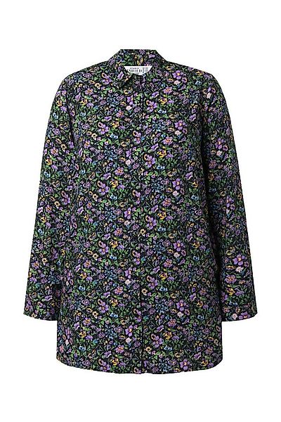 Studio Untold Hemdbluse Hemdbluse Wide Straight Shape Flowers günstig online kaufen