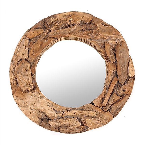 DESIGN DELIGHTS Wandspiegel RUNDER SPIEGEL "Holz günstig online kaufen
