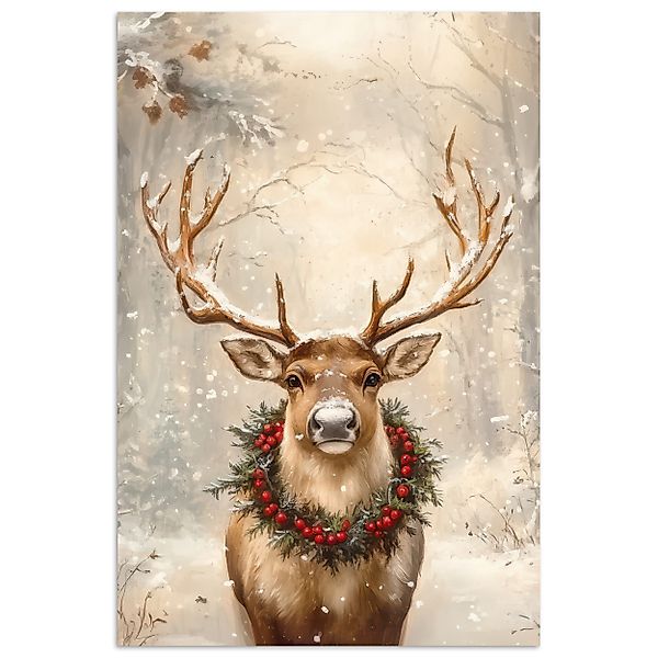 MuchoWow Poster Weihnachten - Rentier - günstig online kaufen