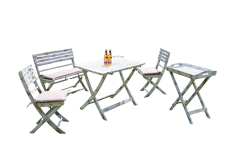 Destiny Balkonset TOSCANA, 2x Klappstuhl, Klappbank, günstig online kaufen