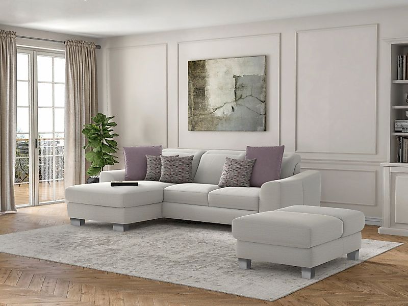 sit&more Ecksofa "Dundee L-Form" mit Federkern und Edelstahlfüßen, wahlweis günstig online kaufen