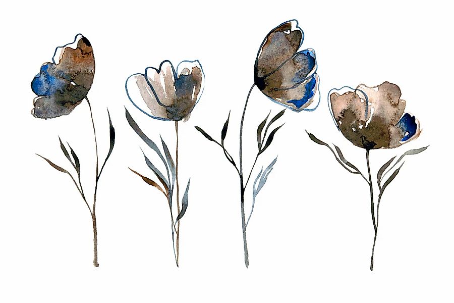 queence Leinwandbild "Blumen" Blumen  Blumenbilder  Kunst Premium-Leinwands günstig online kaufen