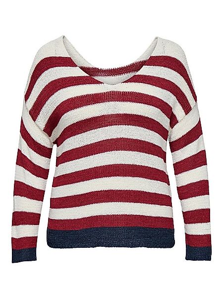 ONLY CARMAKOMA Strickpullover Weicher Strick mit kontrastfarbenem Saum CARG günstig online kaufen