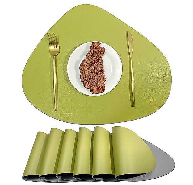 BYSURE Platzset, (6-St), Tischsets Abwaschbar Doppelseitigen rutschfest Kun günstig online kaufen