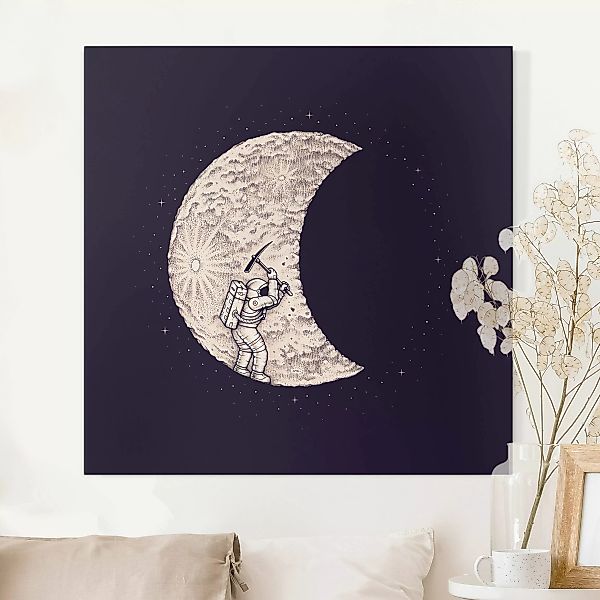 Leinwandbild Enkel Dika - Mond Ausgrabung günstig online kaufen