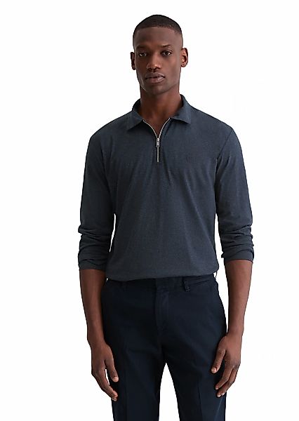 Marc OPolo Langarm-Poloshirt "Jersey regular fit aus reiner Bio-Baumwolle" günstig online kaufen