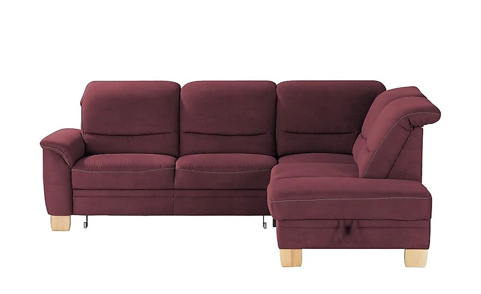 meinSofa Ecksofa  Liva ¦ rot ¦ Maße (cm): B: 254 T: 224.0 Polstermöbel > So günstig online kaufen