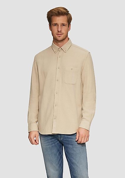 s.Oliver Langarmhemd Hemd Regular Fit: Button-down-Hemd günstig online kaufen