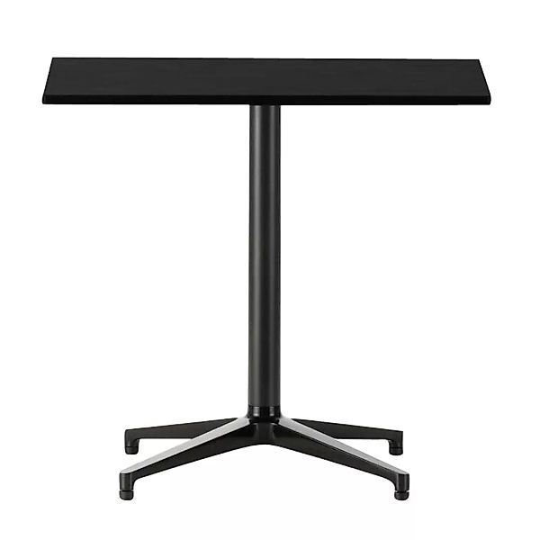 Vitra - Bistro Table Tisch rechteckig - schwarz/Vollkernmaterial/Gestell ba günstig online kaufen
