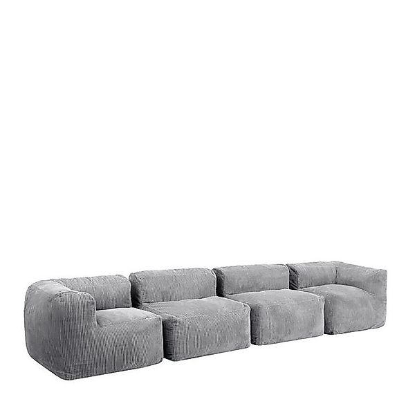 icon Sofa Modulares Ecksofa 4 Sitzer aus Kunstfell Flauschig „Zen“, Schaums günstig online kaufen