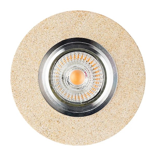 home24 LED-Deckenleuchte Vitar Sandstone II günstig online kaufen