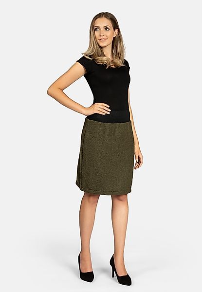 Caspar Bleistiftrock RO031 Damen Winter Bleistift Wollrock knielang günstig online kaufen