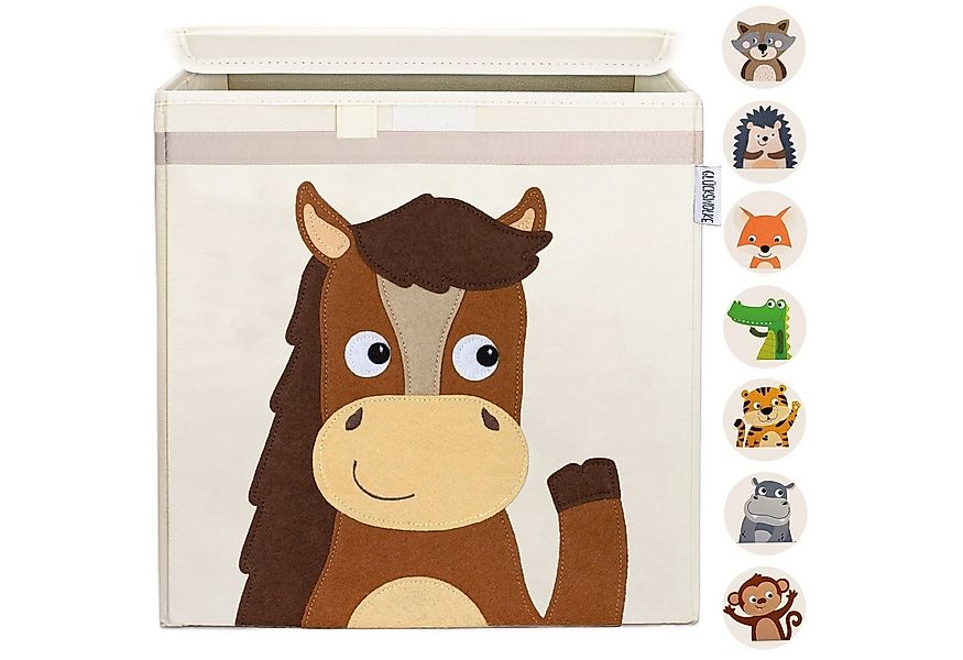 GLÜCKSWOLKE Aufbewahrungsbox Kinder - 15 Motive I Spielzeugkiste mit Deckel günstig online kaufen