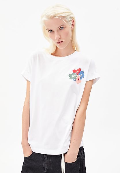 T-Shirt IDAA BOUQUET in white von ARMEDANGELS günstig online kaufen