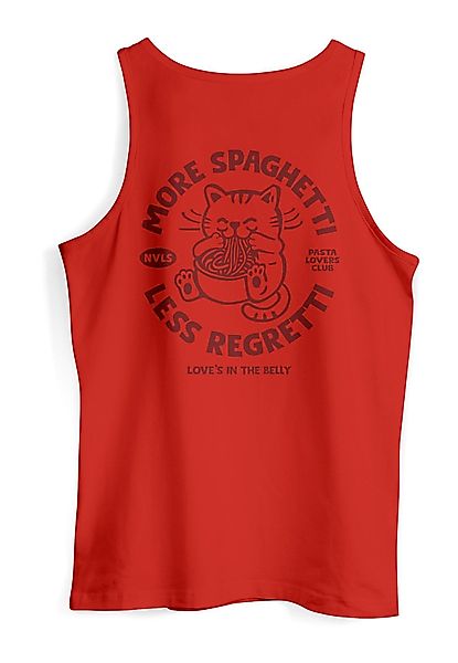 Neverless Tanktop Herren Tank-Top Katze Backprint günstig online kaufen
